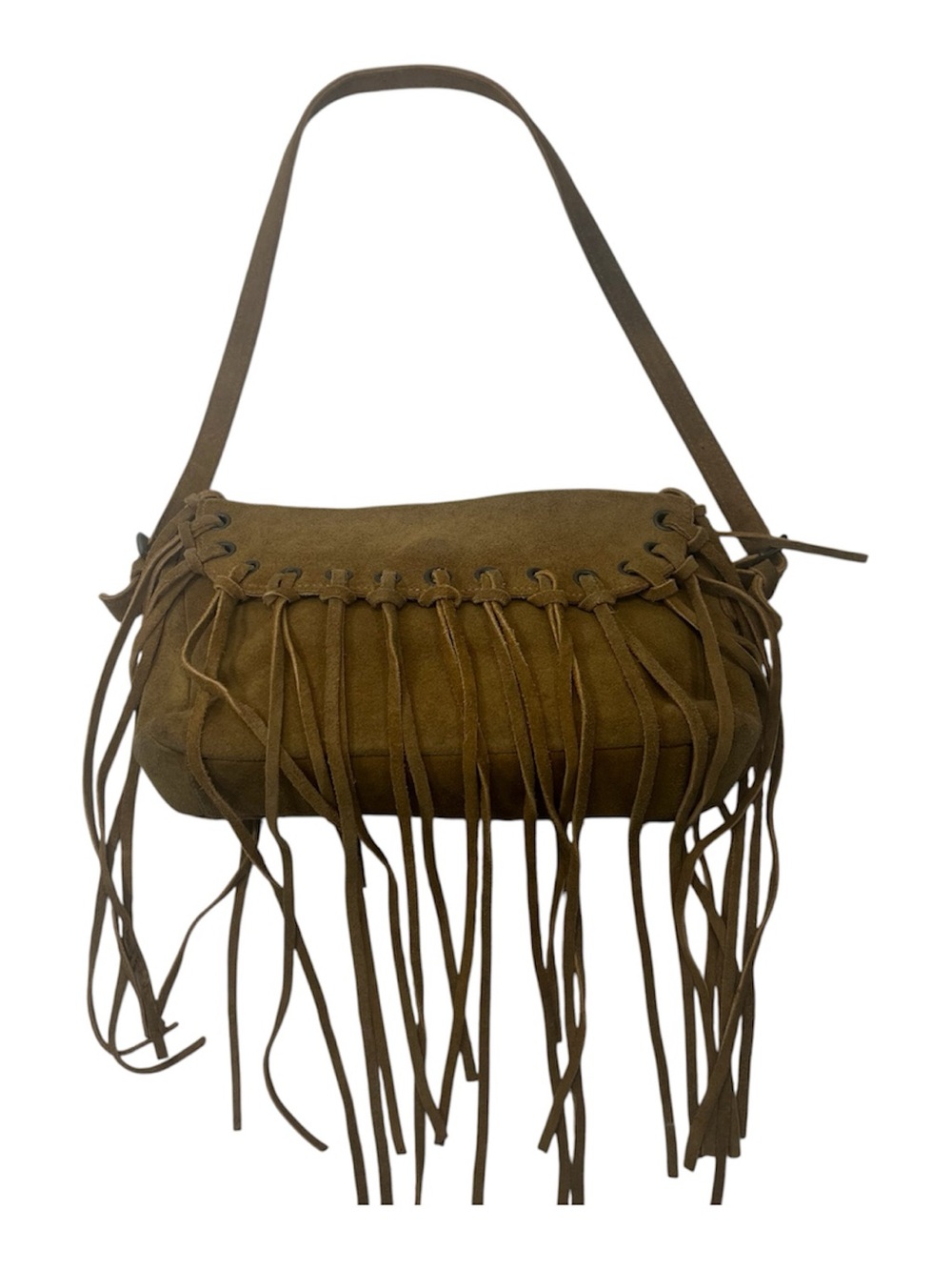 Women's Suede Fringe Boho Western Shoulder bag